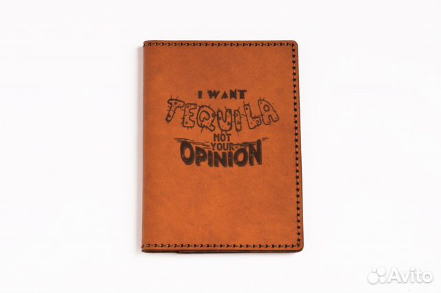 Кожаная обложка для паспорта