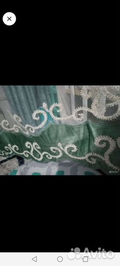 Тюль на люверсах бу