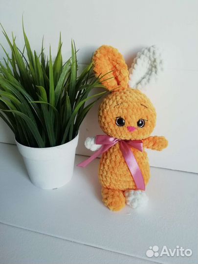 Мягкая игрушка заяц ручная работа