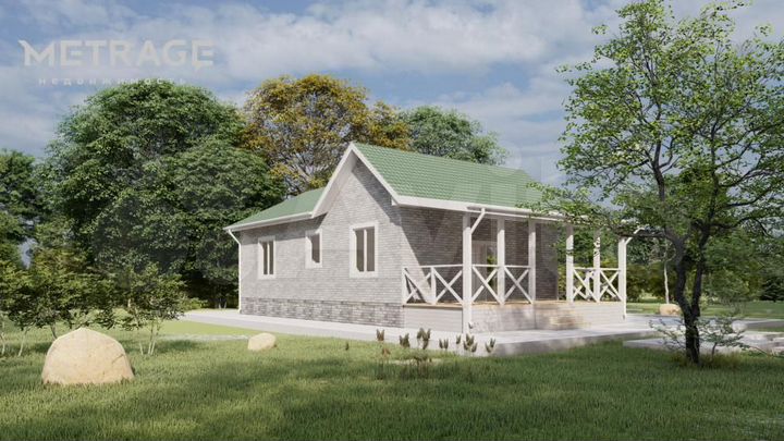 Дом 124,8 м² на участке 5 сот.