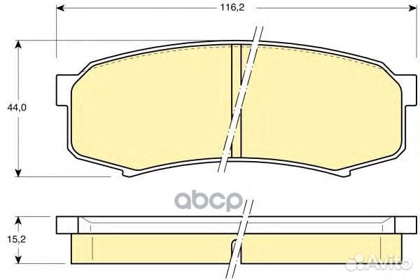 6111829 Колодки тормозные toyota LC 80/90/120 9