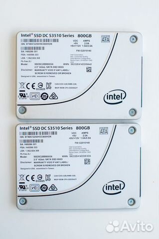 SSD SATA Intel DC S3510 6G без пробега