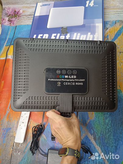 Видеосвет цветной RGB PM-36, световая панель новая