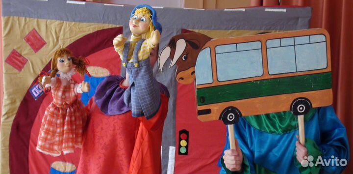 Куклы,декорации,костюмы-два кукольных спектакля