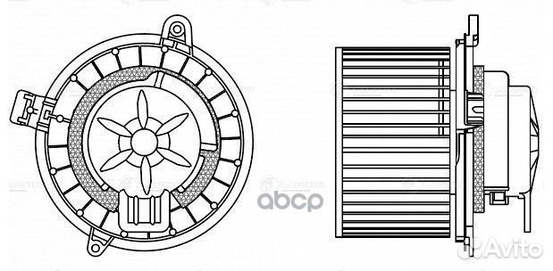 Э/вентилятор отоп. для а/м Suzuki SX4 (06) (au
