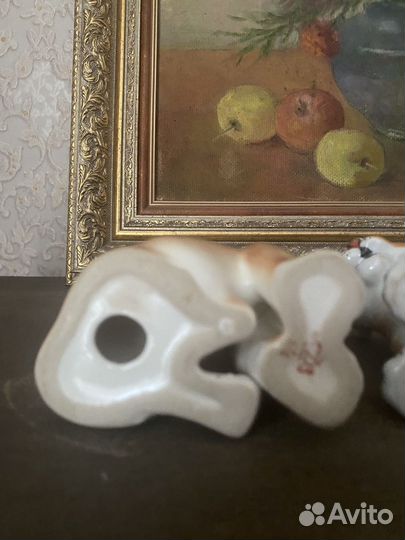 Статуэтки фарфор лфз Вербилки 2 шт