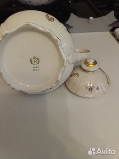 Чайник заварочный фарфоровый гдр