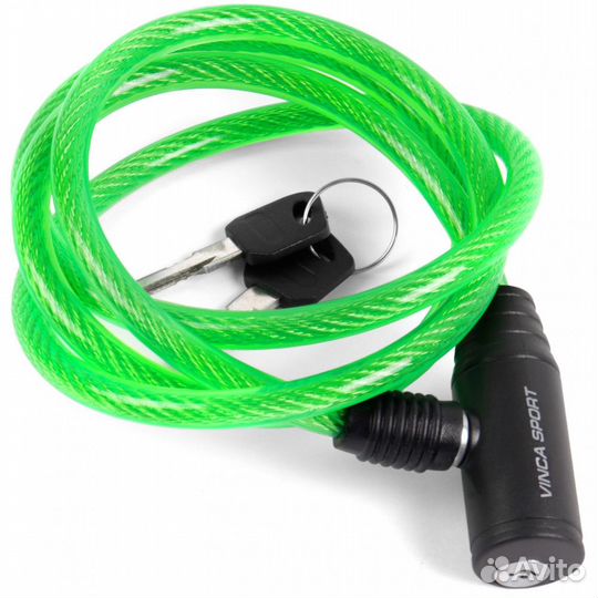 Велозамок 8*1200мм, тросик Vinca Sport