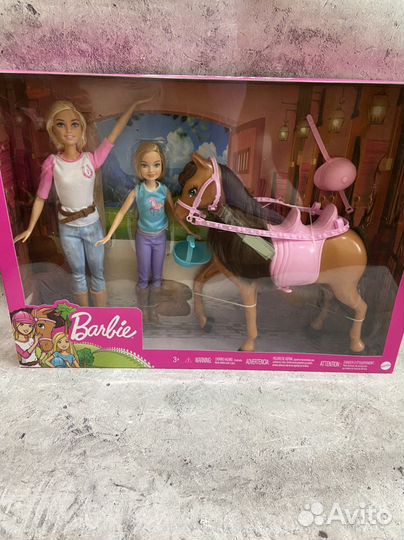 Набор Barbie и Стейси с лошадью, новый