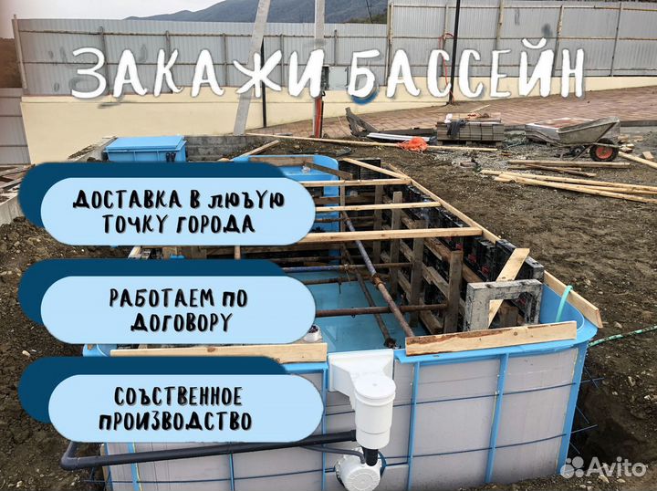 Бассейн на дачу 3х7