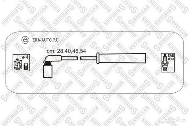Stellox 1030044SX к-кт проводов\ Daewoo Nubira 1.5/1.6/Lanos 1.6 97