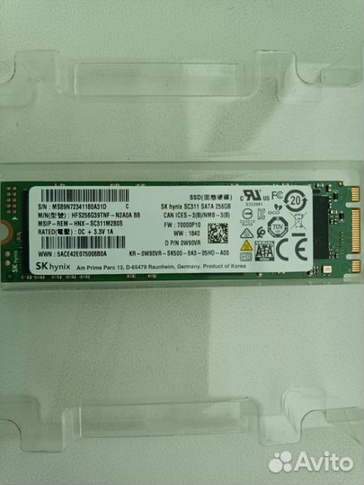 SSD M2 256GB hynix