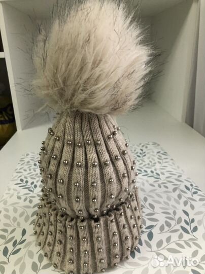 Шапка и снуд для девочки зимняя