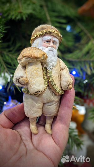 Ватные елочные игрушки