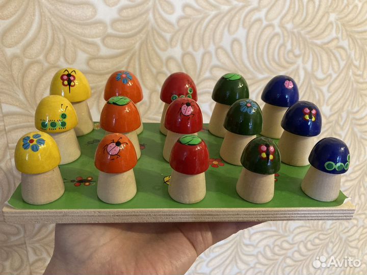 Развивающий счетный материал Грибочки