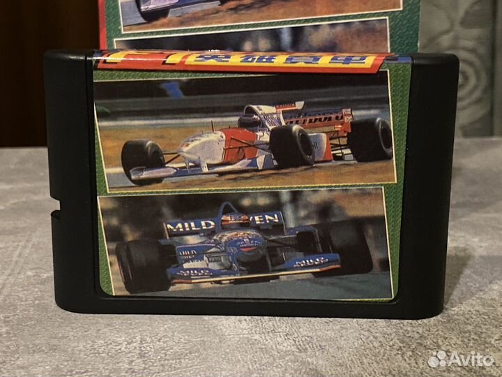 F1 Hero Sega картридж и обложка