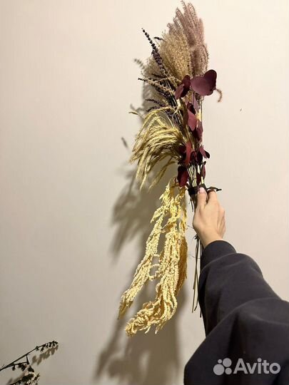 Композиция из сухоцветов/сухоцветы/декор/букеты