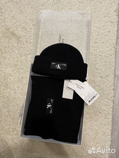Шапка и шарф calvin klein