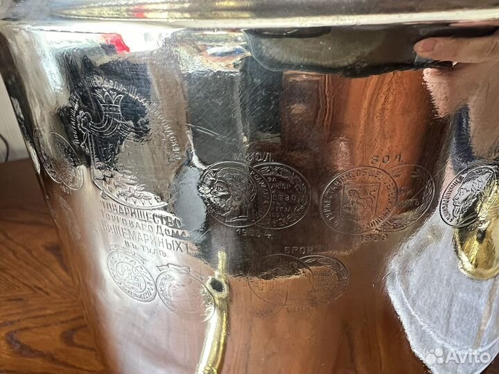 Самовар медальный Бр. Шемарины в Туле на 6л