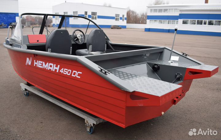 Моторная лодка алюминиевая Неман 450 DC New