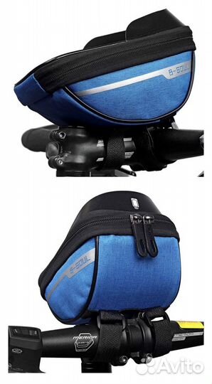 Сумка и фонарь для велосипеда