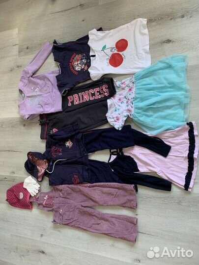 Детские вещи пакетом для девочки 104