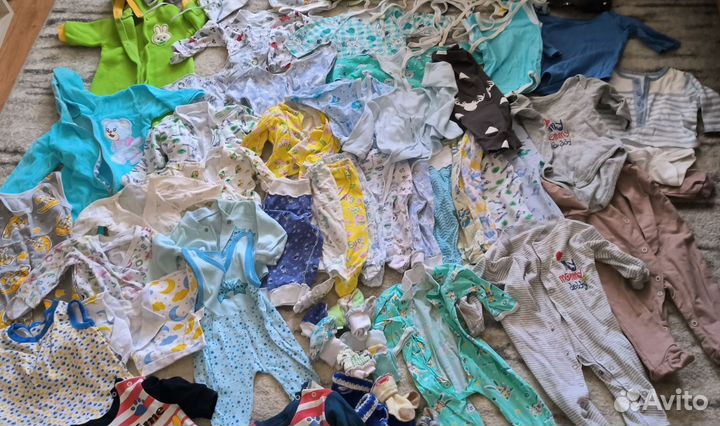 Вещи пакетом на мальчика 0-3 месяца
