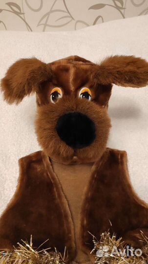 Костюм собаки, 52 см. обхват внутри шапки