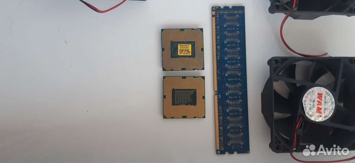 Процы1155+кулера+озу 2gb (на запчасти)