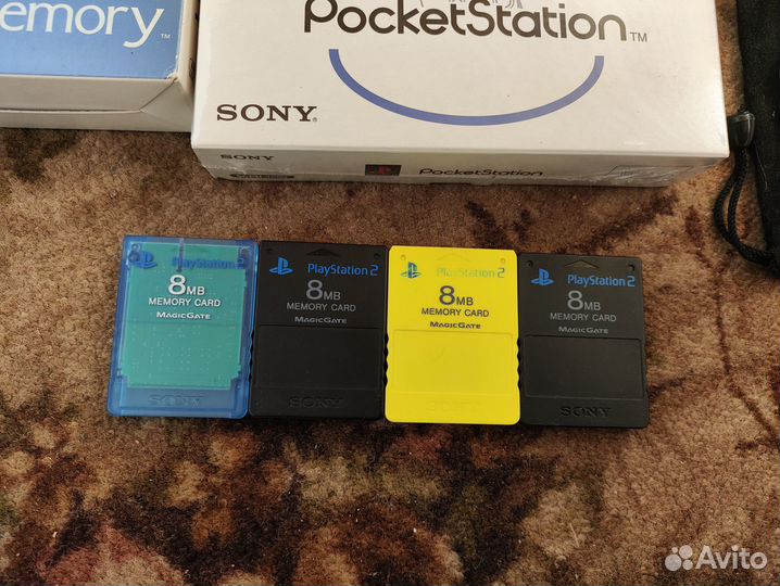 Карты памяти для Sony PS1, PS2, sega VMU