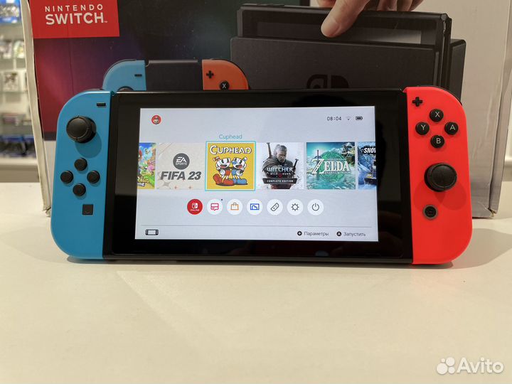 Прошитая Nintendo Switch + 128Gb + Игры + Гарантия