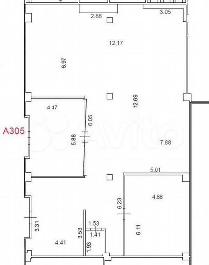 Аренда офиса 222 м2 м. Давыдково в бизнес-центре