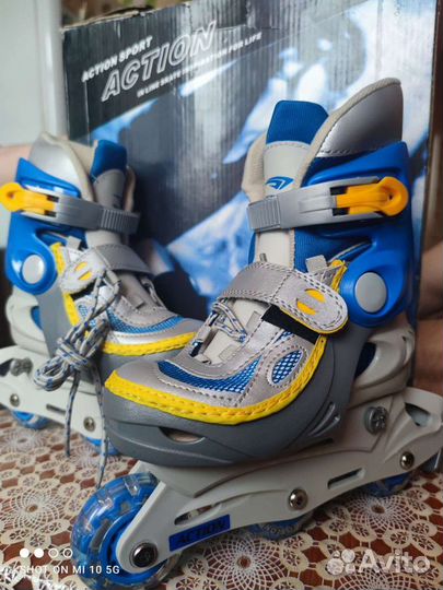 Роликовые коньки детские раздвижные