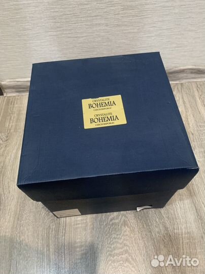 Фруктовница на ножке Bohemia Gold Florale 36 см