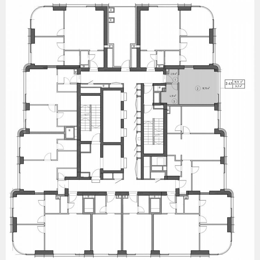 Квартира-студия, 24,5 м², 6/53 эт.