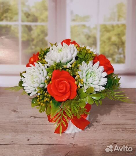 Букет цветов из мыла