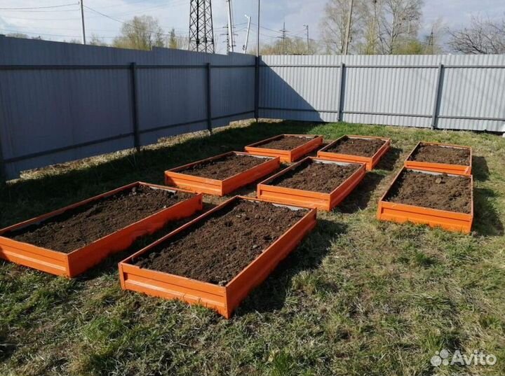 Грядка оцинкованная 1м х 4м х 32см