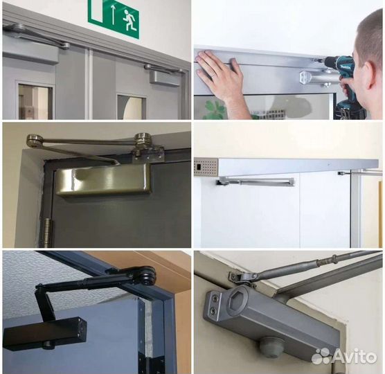 Установка дверного доводчика