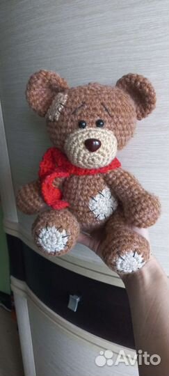 Медведь вязаный