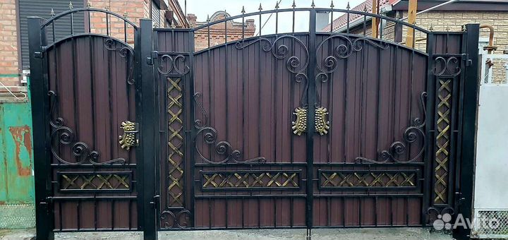 Ворота кованые # 4. Установка. Автоматика