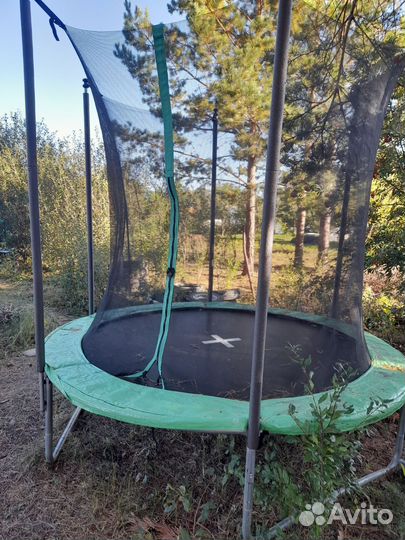 Батут с защитной сеткой бу