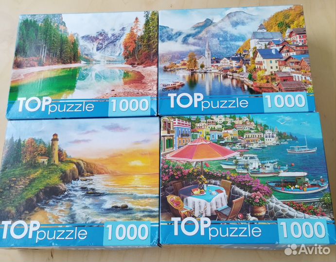 Пазлы 1000 деталей в ассортименте