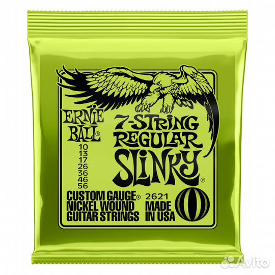 Струны для 7струнной электрогитары Ernie Ball 2621