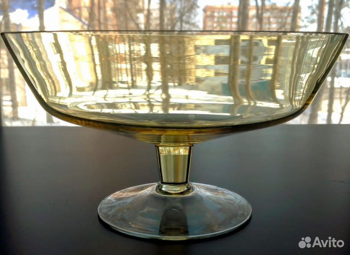 Ваза для фруктов на ножке СССР