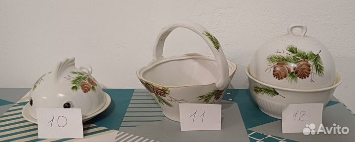 Конфетница, ваза, масленка, хрусталь