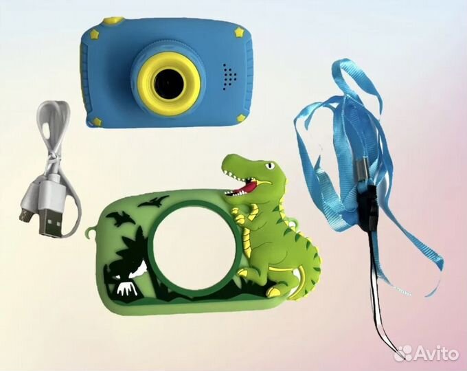 Детский фотоаппарат с силиконовым чехлом 