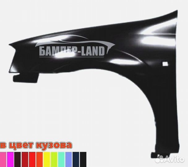 Крыло правое Рено Логан Новый Любой цвет