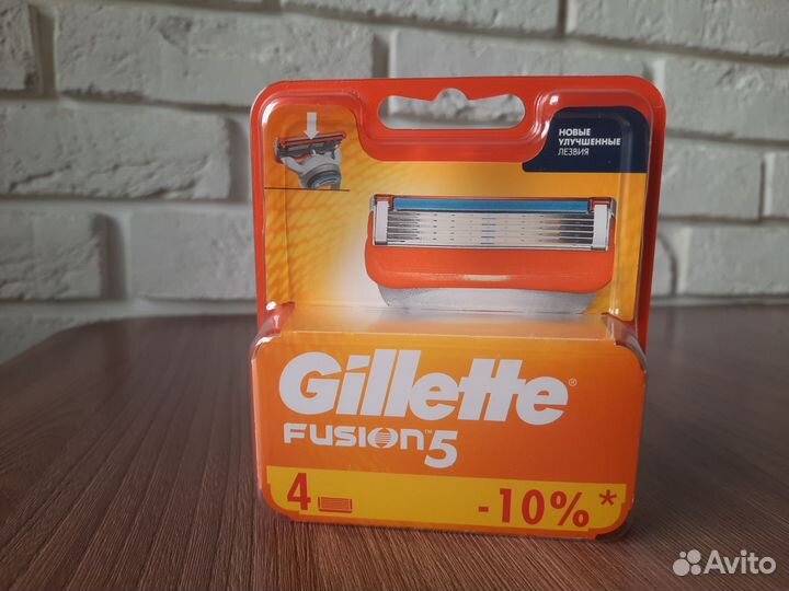 Лезвия Gillette fusion, упаковка 4шт