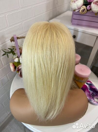 Накладка из натуральных волос 30-35 см 9х14 см