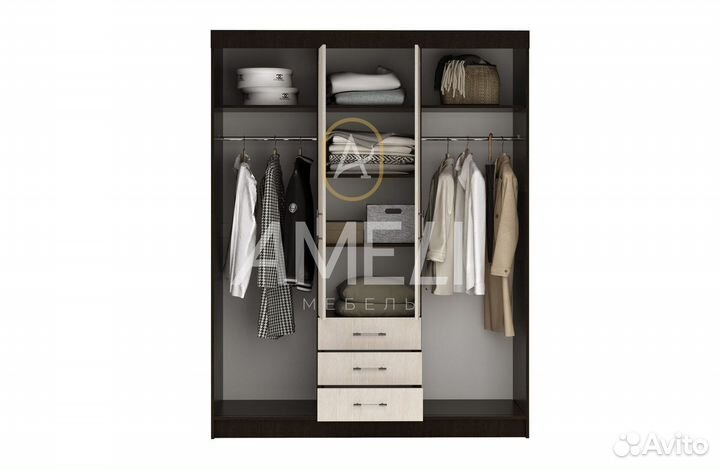 Шкаф купе с зеркалом в прихожую